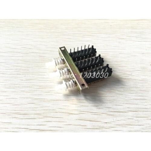 AC 220V 3A 4 Pole 2 Throw Interlock Push Button Switch with Ear