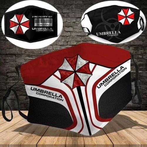 Umbrella Corporation Movie Game Cosplay Costume Face Mask Adult Dustproof Washable Unisex Prop Halloween