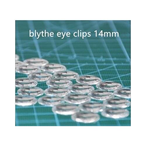 50 Pairs Glass Eye Chips for Blyth Doll 14mm Glass Transparent Eye Chips Dolls Accessories Eye Accessories DIY Modified