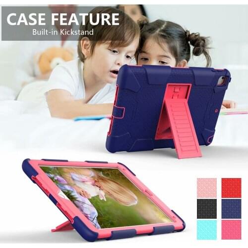 Shockproof Silicon PC Hybrid Stand Kids Safe Tablet Cover For Apple iPad 9.7 2018 2017 Air 2 6 Pro 9.7 2016 Case