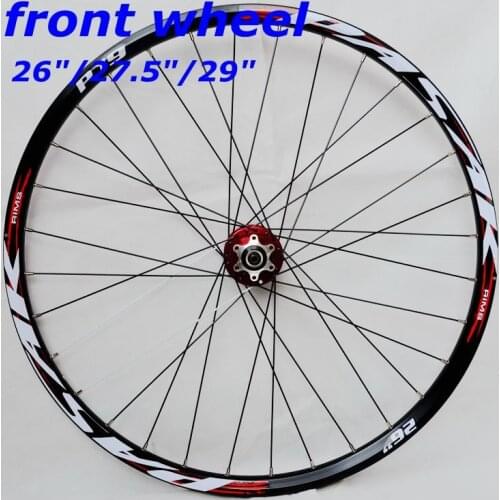 26 "29" 27.5-inch disc brake mountain bike front wheel 6-hole center lock MTB bicycle front wheel 2 sealed bearing