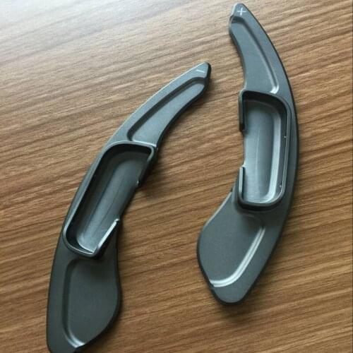 2pcs Gray Color Alloy Steering Wheel Shift Paddle Shifter Extension For Mazda 3 Axela 2014-2017/ Atenza 2014-2017