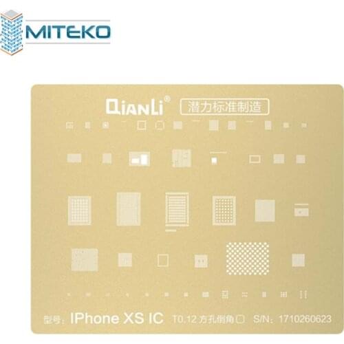 QianLi Golden BGA Reballing Stencil Template 2D Steel Mesh for Phone 6 7 8 XS NAND CPU Motherboard Soldering Repair