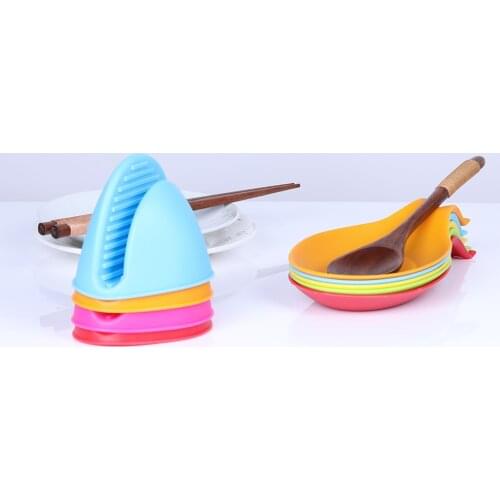 1Pc Kitchen Baking Tool Silicone Gloves 4 Colors Oven Heat Insulated Finger Gloves Cooking Microwave Non-slip Gripper Pot Holder