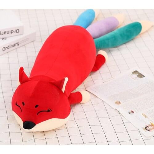 100/140cm Kawaii Dolls Stuffed Animals & Plush Toys for Girls Children Boys Toys Plush Pillow Fox Stuffed Animals Soft Toy Doll