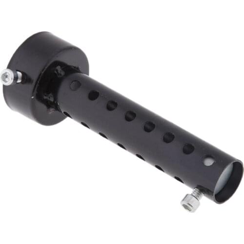 2 Pack Aluminum Universal Motorcycle Exhaust Silencer 48mm, 5.5 inch Length, Black