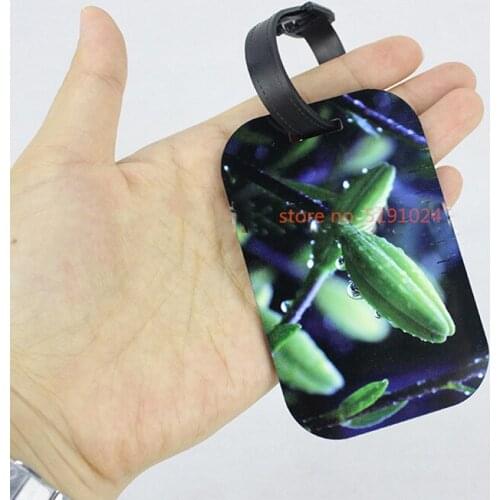 20pcs/lot sublimation mdf wooden luggage tags with punch hole hot transfer custom blank luggage tag diy custom consumables