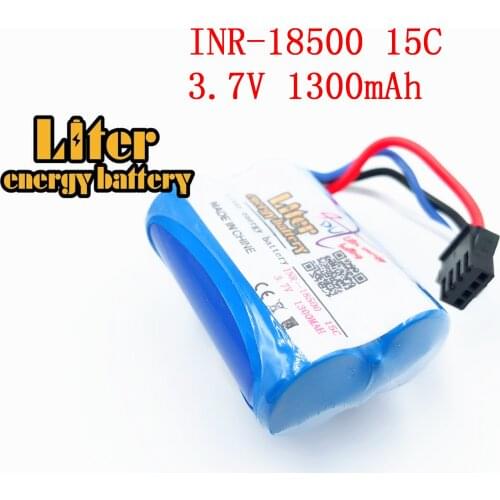 3.7V 1300mAh 18500 15c Lipo battery For UDI 001 UDI001 for HQ HuanQi 960 2.4G remote control boat speedboat 3.7v RC LIPO battery