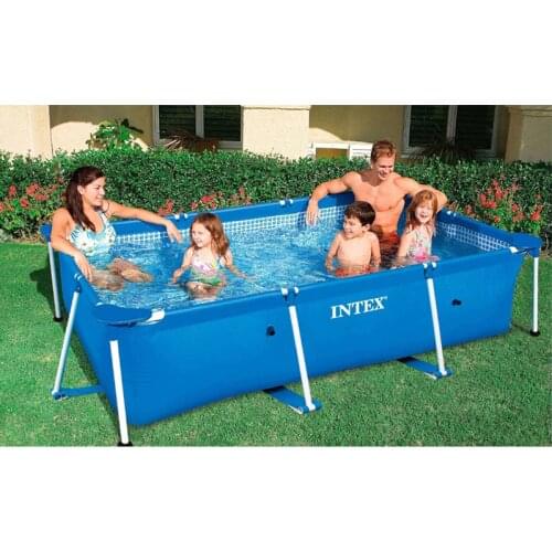 Pvc Large Swimming Pool Outdoor Indoor Party Game Toy Family Metal Frame Steel Tube Rectangular Square Bracket above ground filt