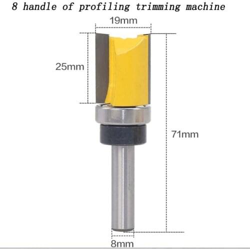 Export 8-handle profiling trimming cutter straight edge trimming machine milling cutter