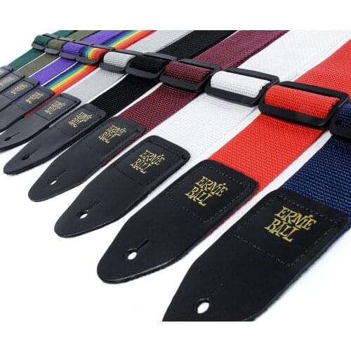 Ernie Ball 2" Polypropylene Webbing Guitar Strap Polypro, with 11 Colors for Choosing