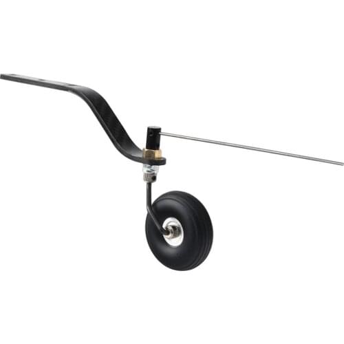 FlightModel Carbon Fiber Tail Landing Gear Wheel Set For 100CC RC Gasoline Airplane Aircraft