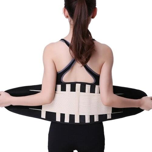 Body Shaper Waist Support Breathable Lumbar Support High Elastic Mesh With Bone Back Brace Belt Hot Pressing Lumbar Correction