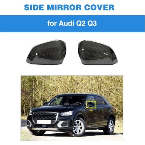 Rear View Mirror Covers Caps for Audi Q2 Q3 2018 2019 2020 Side Back Mirror Covers Caps Shell Case Replacement