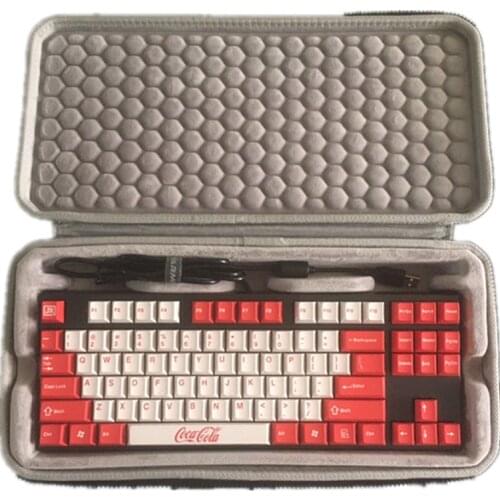 Fashion Waterproof Hard EVA Storage Bag for Varmilo Capacitance Mechanical Keyboard VA87 Protective Box Cover