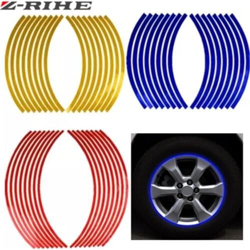 New styling 17''-18"Wheel The flame Reflective Car Motorcycle Rim Sticker motorycycle car wheel tire sticker Reflective rim tape