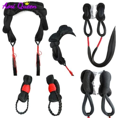 AS Hanfu Wig Costume Fairy Fairy Wig Bag Ancient Style Croissant Hair Bun Lazy Hair Package Hair PadHaircut Hair Set