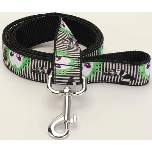 Can Be Customized Sell Dog Leash, Dog Collar, Safety Belt,Key Fob,1 Inch Cartoon Print Pattern Printed Ribbon Nylon Belt