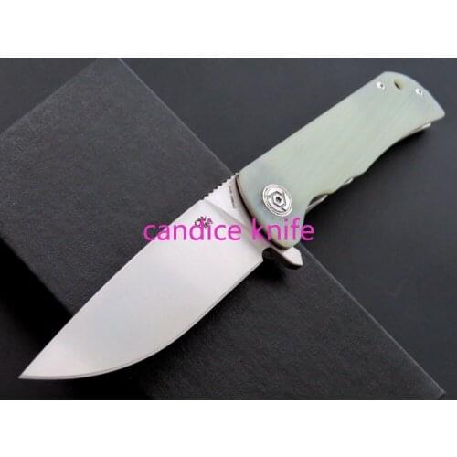 CH3001 Flipper Folding Knife D2 Blade G10 Handle Ball Bearing Camping Hunting Fishing Fruit Pocket Knife Outdoor EDC Multi Knife