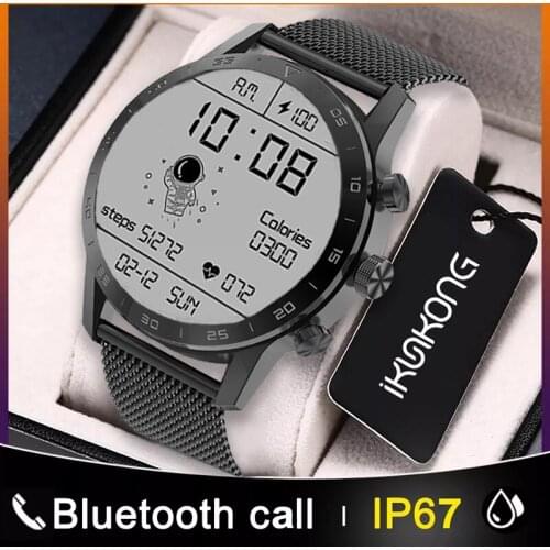 2021 new KK70 smartwatch 1.39inches 454*454 HDscreen BT call rotary button IP68 waterproof music player password for IOS Android
