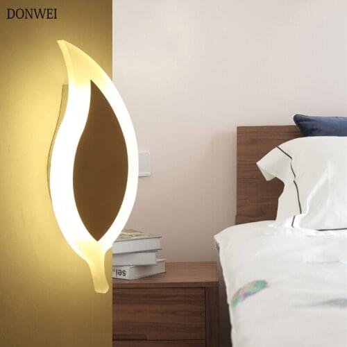 9W Led Acrylic Wall Lamp AC85-265V Wall Mounted Sconce Lights lamp Indoor Decorative Living Room Bedroom Corridor Wall Lights