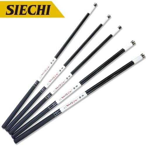SIECHI Telescopic Fishing Rods Carp Feeder Rod 3.6-7.2M Carbon Fiber Hard Hand Pole with Top 3 Spare Tips Pen Fishing Rod