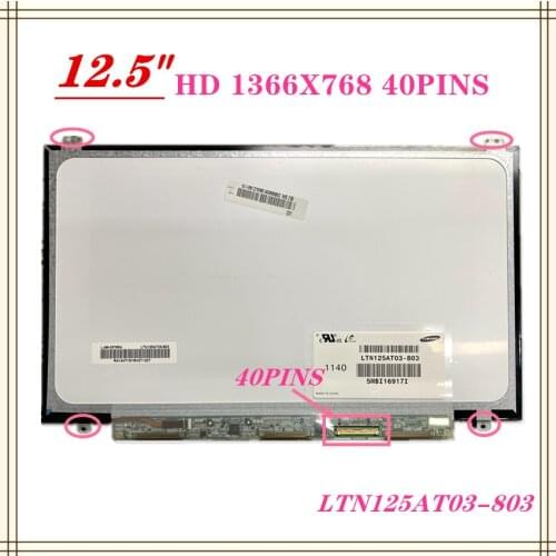 FEE SHIPPING 12.5 inch For Samsung 350U2B-A04 NP400B2B NP350U2A A01 LTN125AT03-803 801 Laptop LCD Screen Panel Matrix