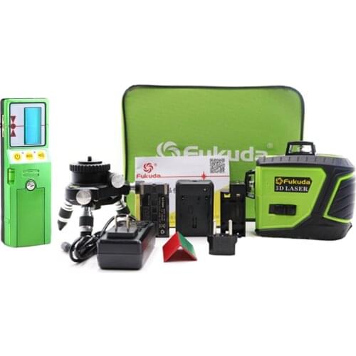 New 12 Line 3D laser level 360 Vertical And Horizontal Laser Level Self-leveling Cross Line with outdoor Receiver