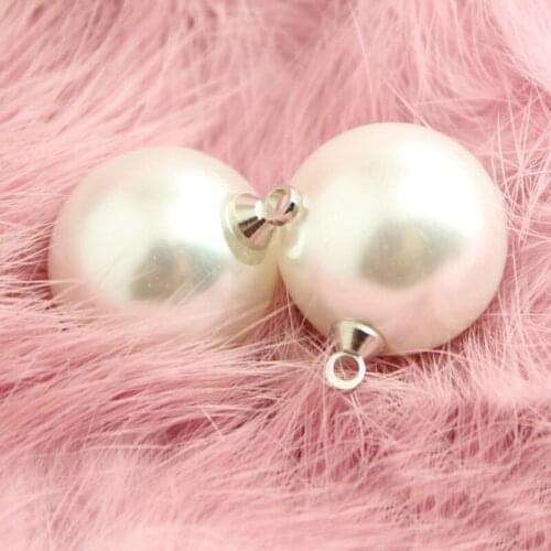 100 PCS New Style Copper Feet High-End Pearl Buttons Beige Highlight White Sweater Shirt Buttons Wholesale 10-20MM