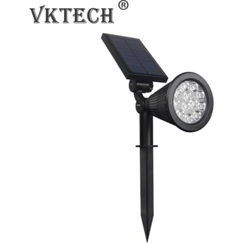 12LED Solar Lamp 12W Outdoor Park Lawn Garden Courtyard Spotlight Landscape Decoration Lighting Lamp Colorful RGB Ground Plug Li