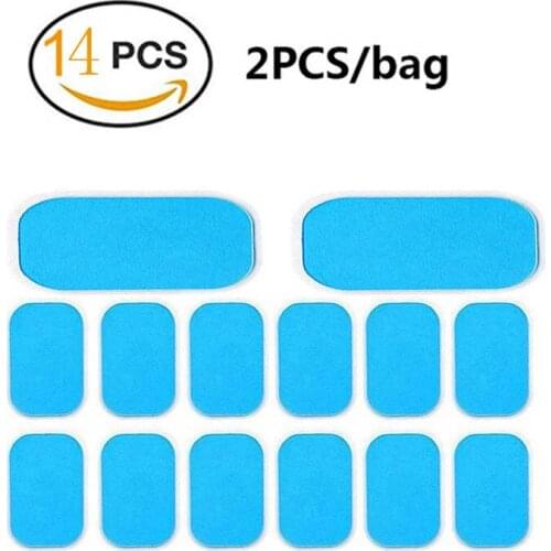 14Pcs Abs Trainer Replacement Gel Sheet For Abdominal Toning Belt Body Muscle Toner Ab Trainer Fitness Accessories Gel Sheets