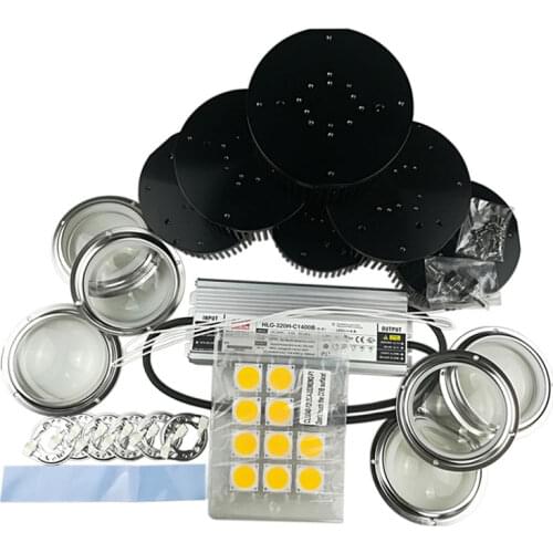 Citizen clu048 1212c4 verision6 3000k 3500k diy led grow light kit with HLG-320H-C1400B