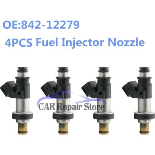 4PCS Car Part OEM 842-12279 Fuel Injector For 01-04 Honda Odyssey Pilot MDX 3.5L Acura CL TL 3.2L V6 84212279 06164-P8E-A00