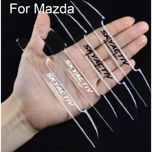 4pc car door anti-collision strip decoration modification For mazda CX 2 3 5 6 CX7 GH MX5 GG BK cx5 Accessories