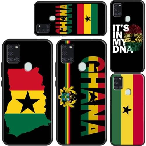 Ghana Flag Case For Samsung A21S A20e A11 A31 A41 A51 A71 A10 A20 A30 A40 A50 A70 A12 A32 A42 A52 A72