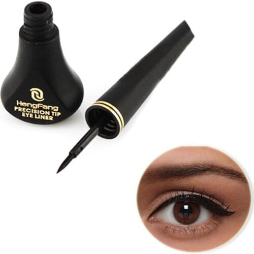 1pcs Black Liquid Eyeliner Pencil Fast-dry Smooth Eye Liner Pen Smudge-proof Eyeliners Eyelid Enhancer Brush Eyes