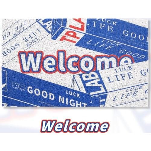 Welcome Home Into The Door Mat Stall Home Entrance Door Entry Door Foot Mat Anti-Slip Dust Removal Can Be Scrubbed Pvc