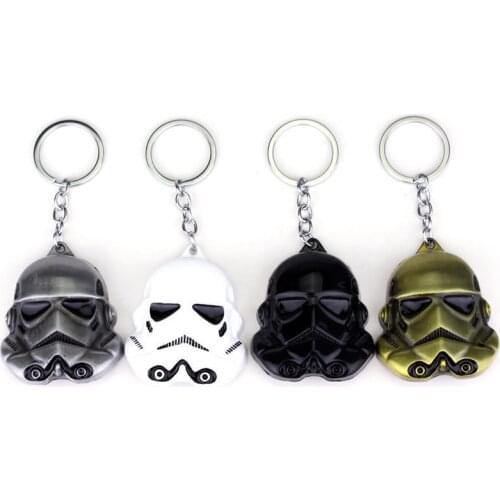 Dongsheng Jewelry Movie Star Wars 3D stormtrooper Keychain Metal Key Rings For Gift Chaveiro Key Chain Jewelry