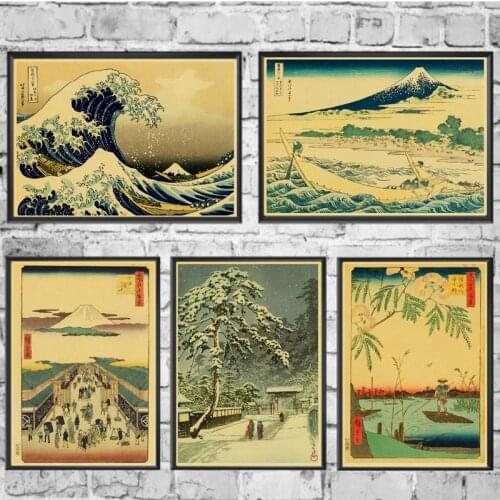 Full Square Diamond Painting Japanese Old Style Poster 5D DIY Diamond Mosaic Embroidery Cross Stitch Kits Home Decor Art Picture
