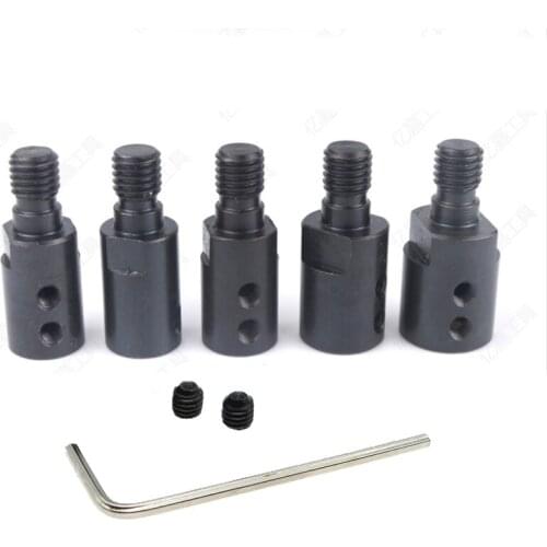 M10-5mm/6mm/8mm/10mm/12mm/14mm Motor Shaft Coupler Sleeve Saw Blade Coupling Joint Connector Saw Chuck Adapter Connecting Rod