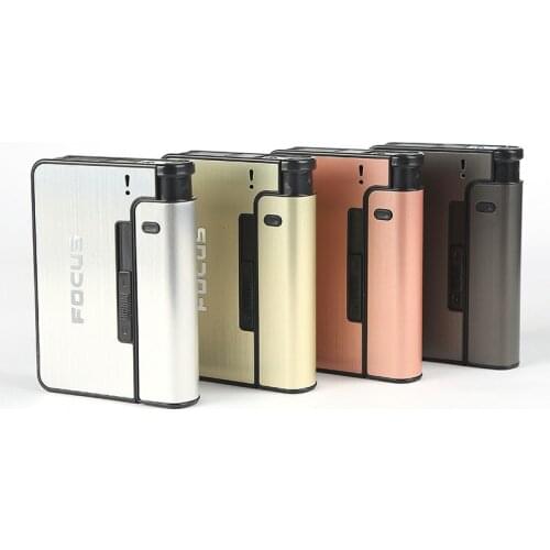 Automatic Ejection Cigarettes Metal Cigarette Box Fall Resistant Cigarettes Holder Case Man Women Smoking Gadget Christmas Gift