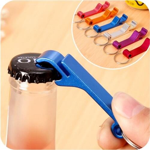 Creative 4 In 1 Bottle Opener Beer Can Bottle Opener Portable Keychain Key Ring Party Wedding Favor Gifts Kitchen Bar Gadgets