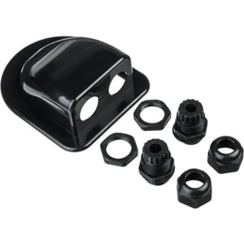 Roof Solar Panel Double Cable Entry Hole Gland Junction Box Motorhome Camper K0AF