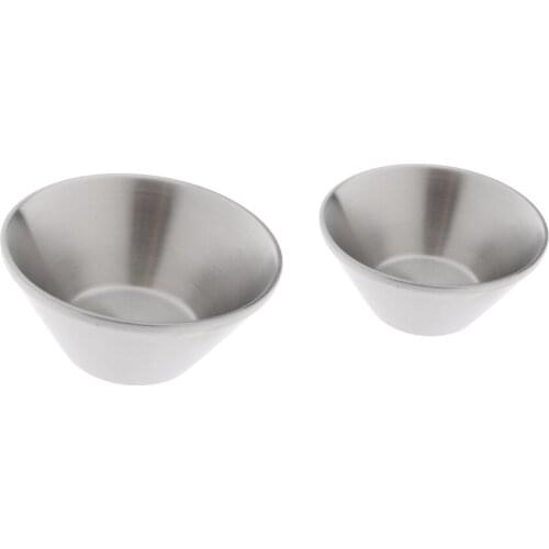 Portable Stainless Steel Outdoor Bowl Heat Proof Tableware for Outdoor Camping Hiking Picnic