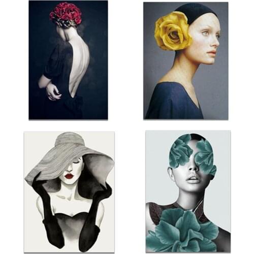 Nordic Modern Minimalism Sexy Girl Poster Canvas Print Painting Wall Art Living Room Home Decoration