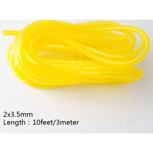 10inch 3m Yellow Fuel Line Petrol Fuel Gas Line Pipe Hose For Stihl Poulan Chainsaw Engine Power Tool Accessories