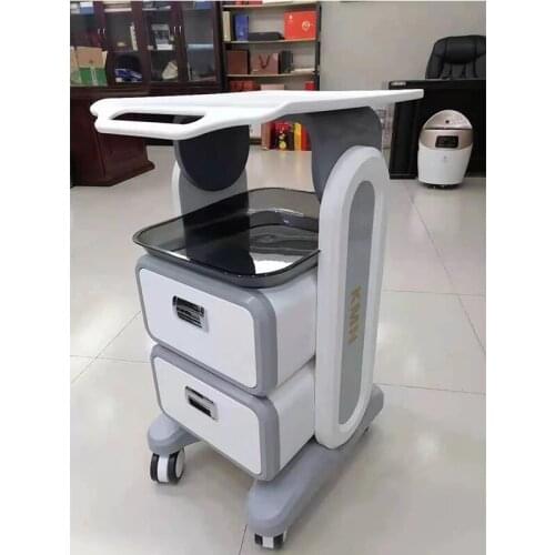 Beauty parlor special cart for bearing beauty instruments commercial ABS double drawer aluminum alloy cart rack