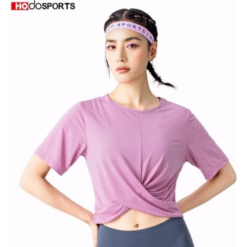 Hodo Sports Womens Yoga Wear Thin Sportswear Yoga Set Workout Clothes Athletic Wear T-shirt