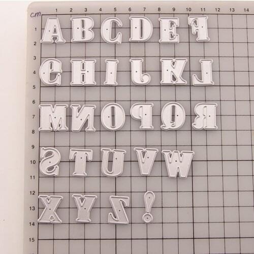 Reunion Uppercase Letter Metal Cutting Dies Scrapbooking Craft Mold Cut Die Stencil Handmade Paper Card Make Template