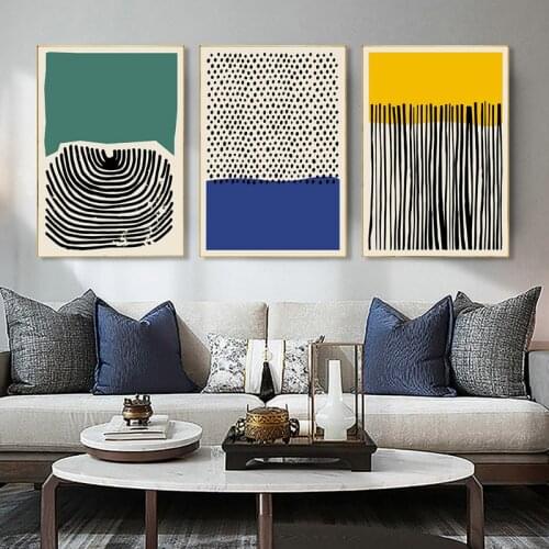 Yellow Green Modern Abstract Painting Canvas Poster Print Nordic Decoration Cuadros Wall Art Picture for Living Room Home Decor
